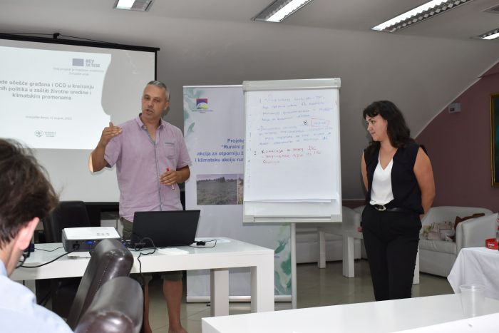 Trening „Ruralni pakt, akcija za otporniju životnu sredinu i klimatsku akciju ruralnih područja“ Trening „Ruralni pakt, akcija za otporniju životnu sredinu i klimatsku akciju ruralnih područja“